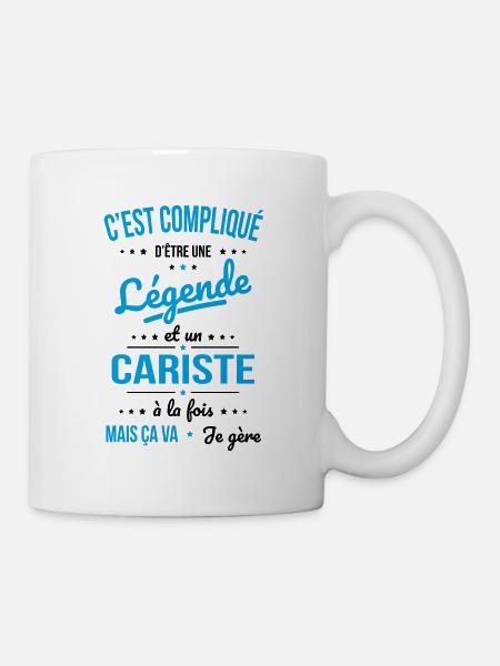 Compliqué d'être une légende et un cariste - Mug blanc - blanc