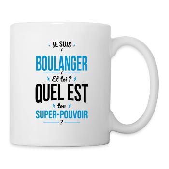 Super-pouvoir - Boulanger - Mug blanc - blanc - Droite