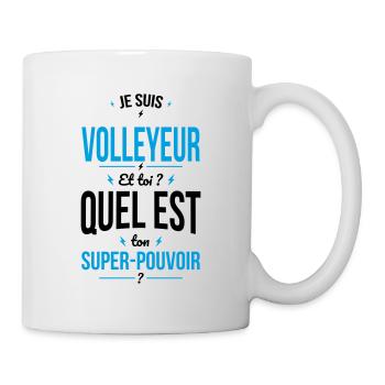 Je suis volleyeur - Super-pouvoir - Mug blanc - blanc - Droite