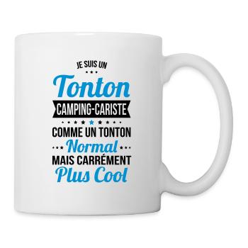 Tonton camping-cariste plus cool - Mug blanc - blanc - Droite