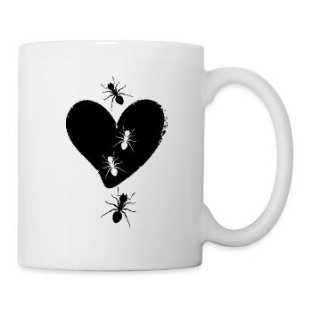Ant ant colony "I love ants" fireant - Mug - white - Right