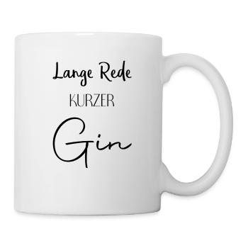 Lange Rede kurzer Gin - Tasse - Weiß - Rechts