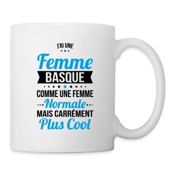 J'ai une femme Basque plus cool - Mug blanc - blanc - Droite