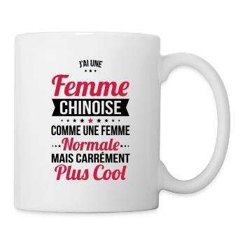 J'ai une femme Chinoise plus cool - Mug blanc - blanc - Droite