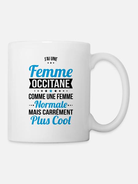 J'ai une femme Occitane plus cool - Mug blanc - blanc