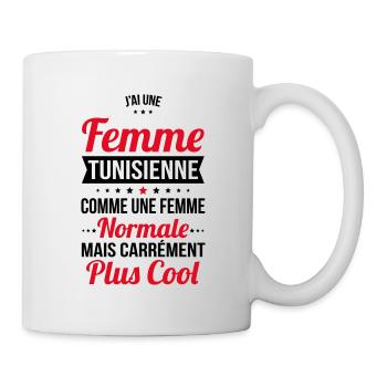 J'ai une femme Tunisienne plus cool - Mug blanc - blanc - Droite
