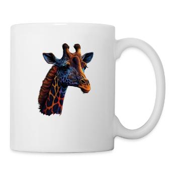 BELLE GIRAFE - SAVANE - Mug blanc - blanc - Droite