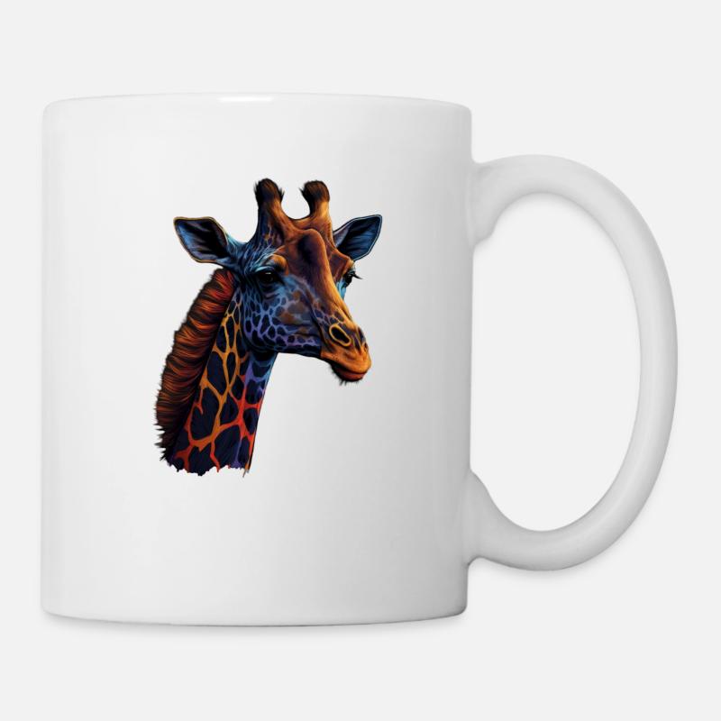 BELLE GIRAFE - SAVANE - Mug blanc - blanc