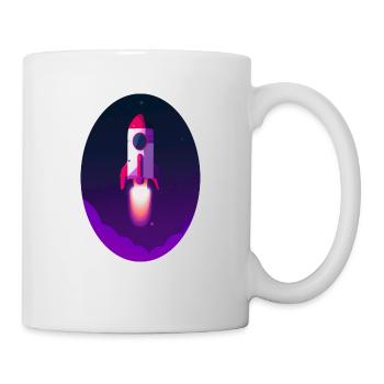 Space rocket - Tasse - Weiß - Rechts