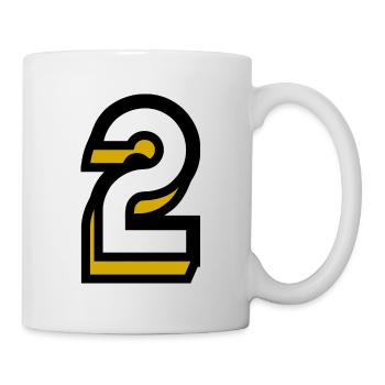2. HAPPY BIRTHDAY. JOYEUX ANNIVERSAIRE. CHIFFRE - Mug blanc - blanc - Droite