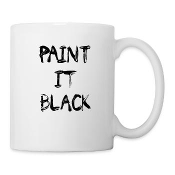Peint le en noir - Mug blanc - blanc - Droite