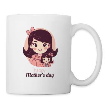Happy mother ́s day ribbon - Mug - white - Right