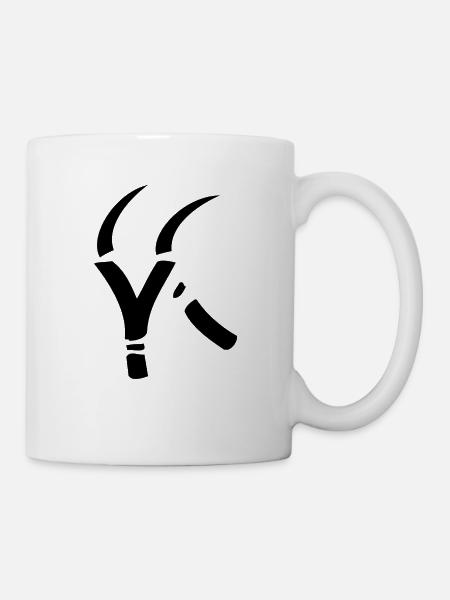 monitos Ziege - Tasse - Weiß