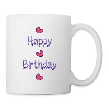 ALLES GUTE ZUM GEBURTSTAG!. ALLES GUTE ZUM GEBURTSTAG!. JAHRESTAG. - Tasse - Weiß - Rechts