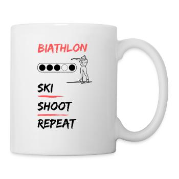 Biathlon - Ski Shoot Repeat - Mug - white - Right