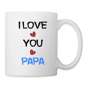 PAPA. VATERTAG. ALLES GUTE ZUM GEBURTSTAG, PAPA. ALLES GUTE ZUM GEBURTSTAG - Tasse - Weiß - Rechts