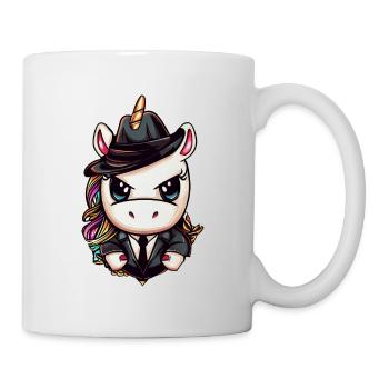 Licorne gangster - Mug blanc - blanc - Droite