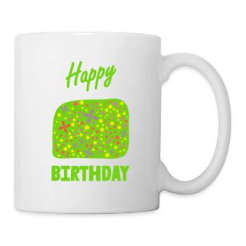 ALLES GUTE ZUM GEBURTSTAG. ALLES GUTE ZUM GEBURTSTAG. JAHRESTAG. - Tasse - Weiß - Rechts