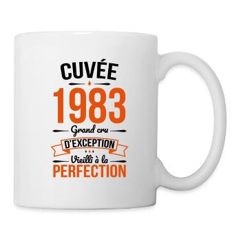 Anniversaire 40 ans - Cuvée 1983 - Cadeau Humour - Mug blanc - blanc - Droite
