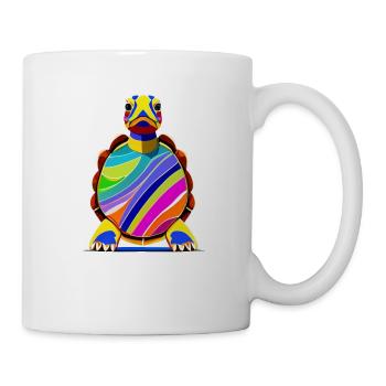 Schildkröte - Tasse - Weiß - Rechts