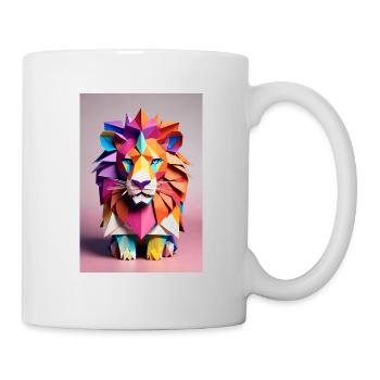 Origami Lion - Mug - white - Right