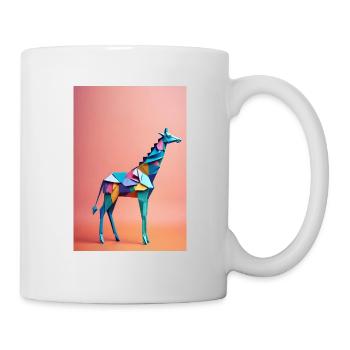Origami Giraffe - Tasse - Weiß - Rechts