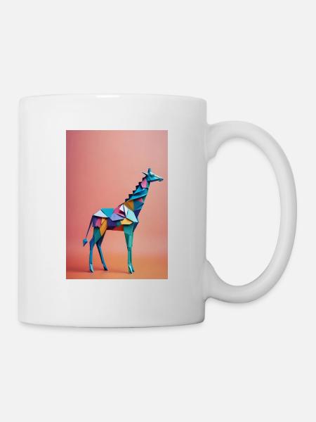 Origami Giraffe - Mug - white