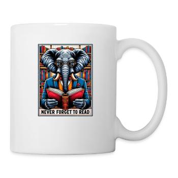 N’oubliez pas de lire - Mug blanc - blanc - Droite