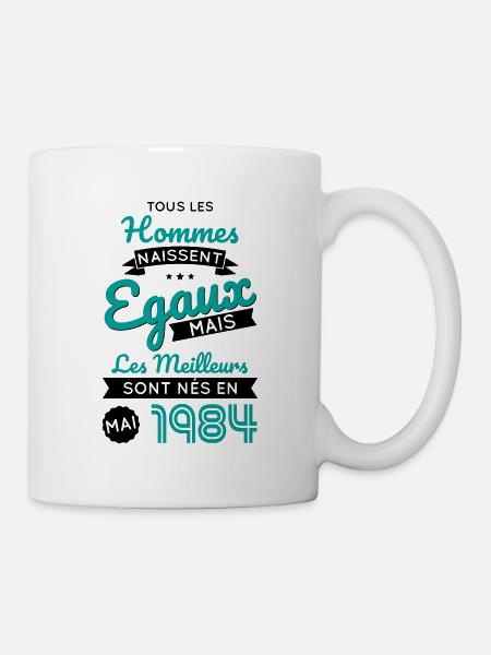 Anniversaire 40 ans - Meilleurs nés Mai 1984 - Mug blanc - blanc
