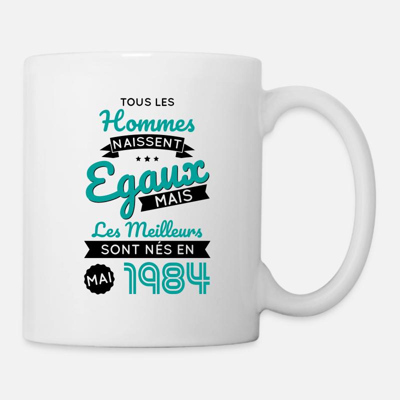 Anniversaire 40 ans - Meilleurs nés Mai 1984 - Mug blanc - blanc