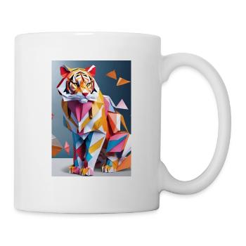 Royal Stripes: Majestic Tiger Unleashed - Mug - white - Right