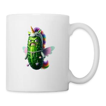 Angry Gurkicorn - Tasse - Weiß - Rechts