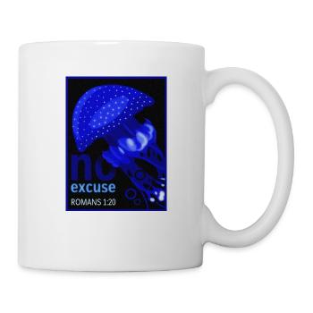 Qualle - no excuse - Tasse - Weiß - Rechts