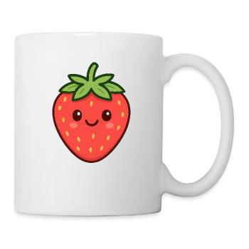 Fraises - Mug blanc - blanc - Droite