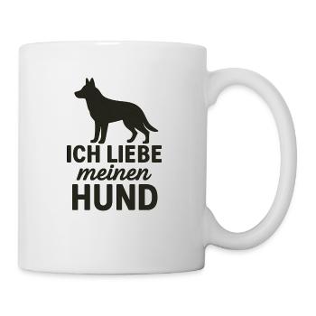 Ich liebe meinen Hund 2 - Tasse - Weiß - Rechts