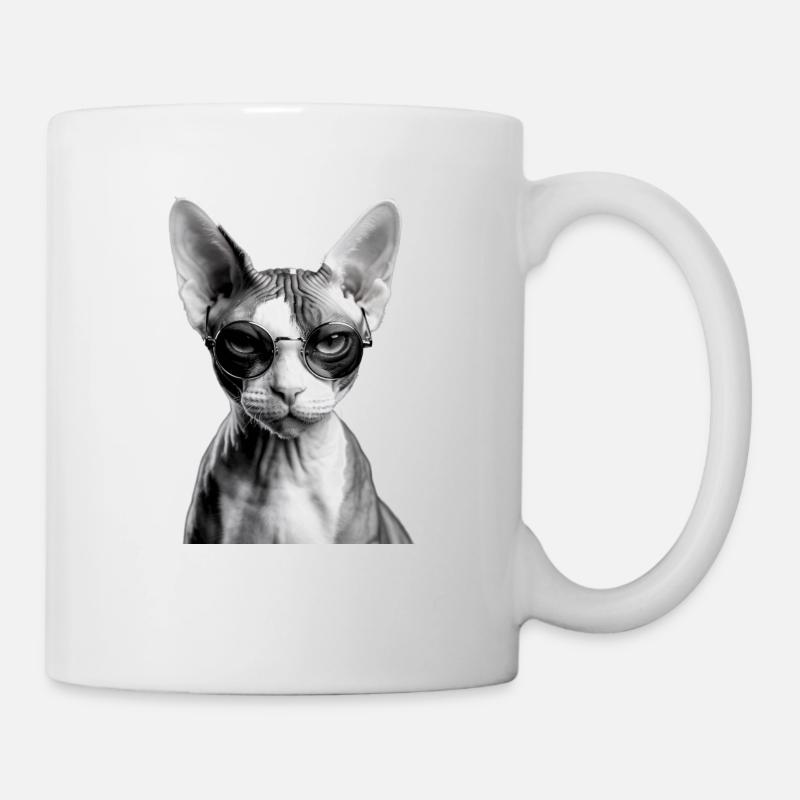 Unbeeindruckte Sphynx - Tasse - Weiß