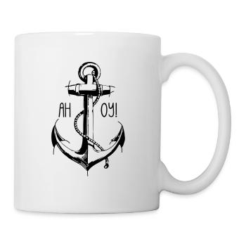 Ahoy Seemann! - Tasse - Weiß - Rechts