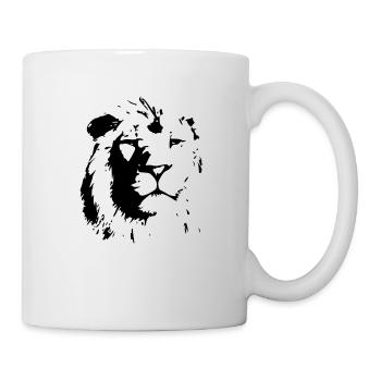 Löwe - Tasse - Weiß - Rechts