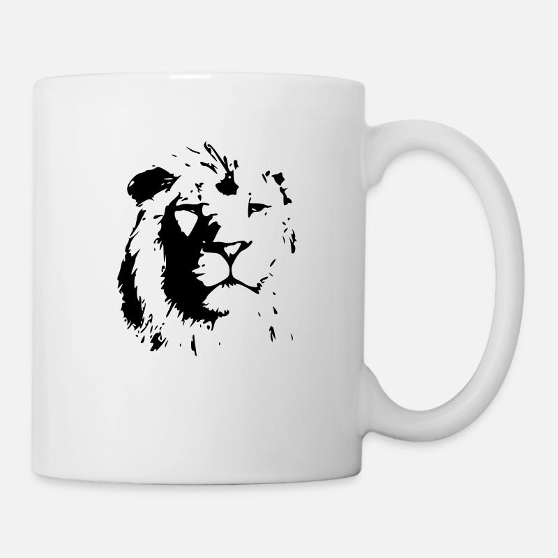 Löwe - Tasse - Weiß