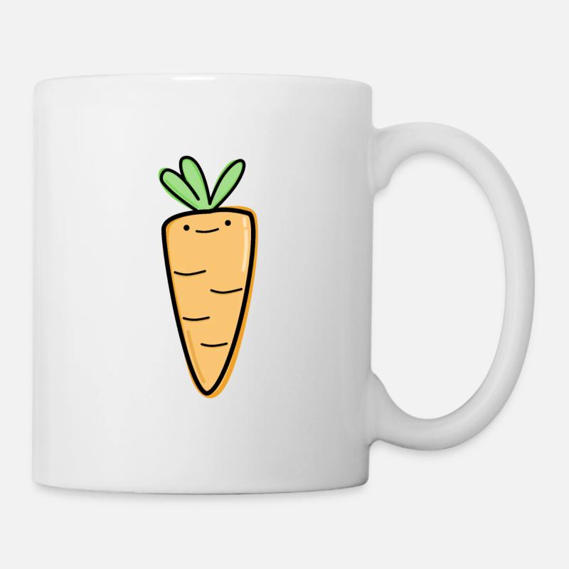 Karotte - Tasse - Weiß