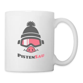 PistenSau (Rüssel-Edition) - Tasse - Weiß - Rechts