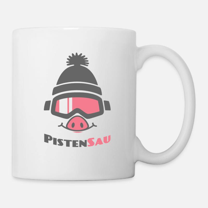 PistenSau (Rüssel-Edition) - Tasse - Weiß