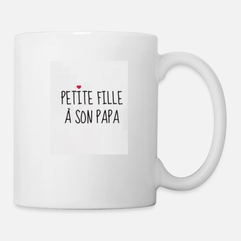 Kleines Mädchen an ihren Vater - Tasse - Weiß