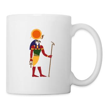Ra Re altägyptischer Sonnengott - Fülle Gesundheit - Tasse - Weiß - Rechts