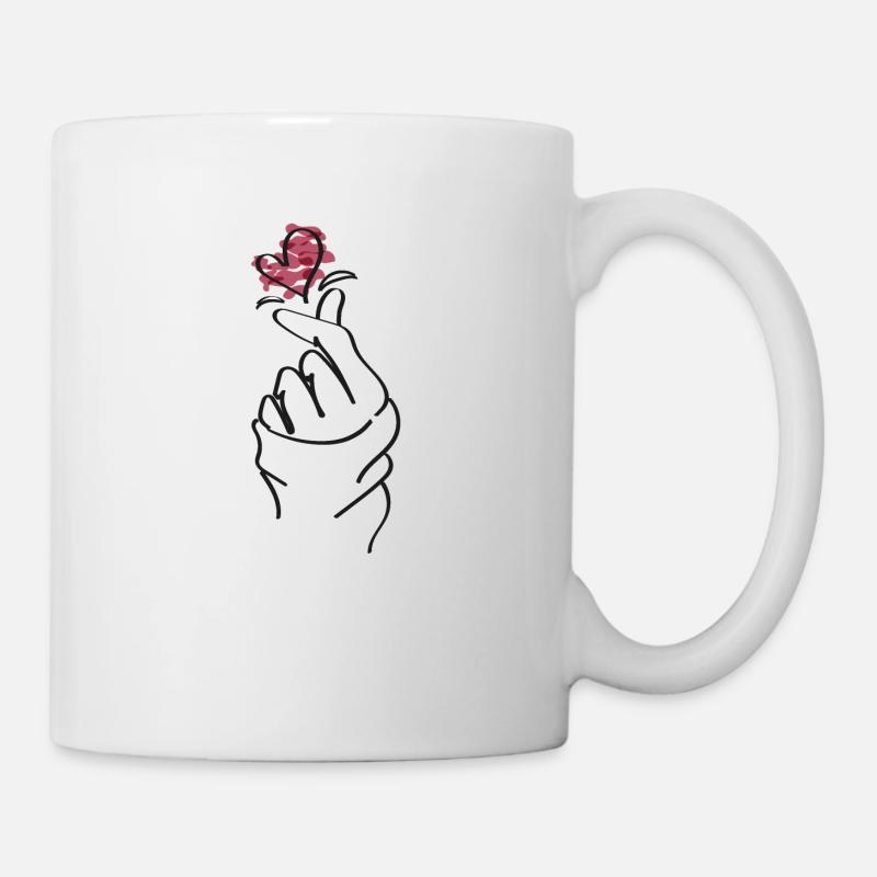 Finger - Tasse - Weiß