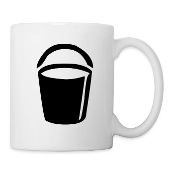 For cleaning I need a bucket full of water - Mug - white - Right