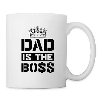 Dad boss chef spruch - Tasse - Weiß - Rechts