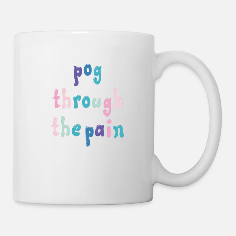 tommyinnit pog through the pain - Tasse - Weiß