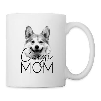 Hunde Corgi Dog Mom - Tasse - Weiß - Rechts
