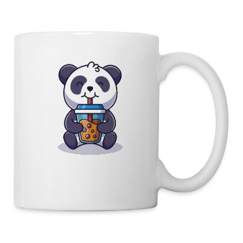 Panda Boba Tee Bubble Drinks Lustige Haustierliebhaber Humor - Tasse - Weiß - Rechts